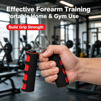 Équipement de fitness pliable en acier avec poignée en éponge pour l'exercice des muscles du poignet et du bras, renforcement des doigts, entraînement à domicile, unisexe