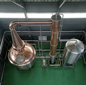 Équipement de distillation de colonne de cuivre de 500 gallons Power Pot Whisky Distiller Pompe Moteur Boisson Vin Machine pour Écossais - Product Image 3