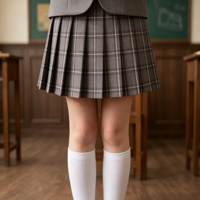 Ensemble de costume blazer et pantalon/jupe gris style preppy britannique pour garçons et filles, uniforme scolaire pour élèves du primaire et du secondaire, tenue de classe formelle unisexe