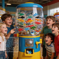 Jouet éducatif préscolaire décorations d'aquarium mini vinyle plastique océan mer animal jouet ensemble pour gâteau cupcake toppers