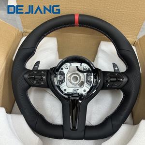 عجلة قيادة رياضية من الجلد الصناعي الأسود بالجملة لسيارات BMW طراز F10 F11 F20 F21 F22 F30 F31 F32 F36 لسلسلة <span class=keywords><strong>M</strong></span> الرياضية - Product Image 1