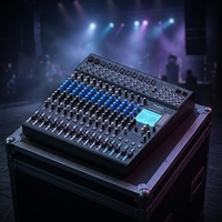 Console de mixage audio professionnelle 16 canaux avec interface USB intégrée pour studio d'enregistrement et diffusion en direct
