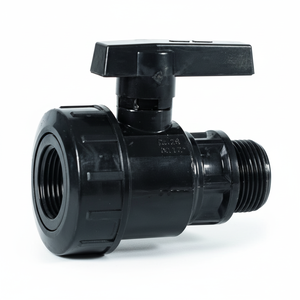 Valvola a Sfera Manuale in Nylon PVC 2MF 3/4\" X 3/4\" Confezione da 5 Raccordi a Filettatura Singola per Controllo Acqua Personalizzabile Supporto OEM - Product Image 1