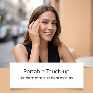 Base <span class=keywords><strong>de</strong></span> Maquillaje en Barra Resistente al Agua y <span class=keywords><strong>de</strong></span> Larga Duración, Corrector Hidratante con Brillo, Base Líquida Humectante - Product Image 6