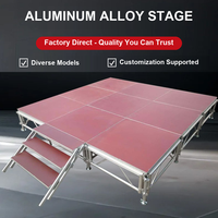 Panggung Modular Aluminium Grosir, Panggung Acara Portabel dengan Permukaan Anti-Selip, Custom OEM untuk Konser, Pernikahan, dan Acara Lainnya