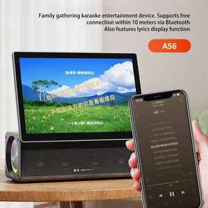 A56 BT video loa với Xoay màn hình, điện thoại di động màn hình không dây, nhà kép microphone, Karaoke - Product Image 5