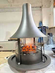 PANSEE Современный отдельностоящий дровяной камин-печь 900 мм для помещений, декоративная подвесная печь для столовой и гостиной, гарантия 5 лет - Product Image 5