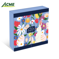 Calendrier de l'Avent sur mesure en gros, boîte cadeau de 24 jours, lamination mate, emballage en papier recyclable avec ruban magnétique pour