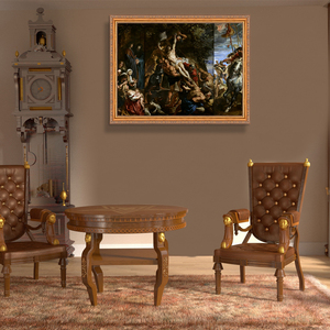 Reproducción Clásica en Lienzo al Óleo: Delilah de Peter Rubens, Cuadro Artístico de la Elevación de la Cruz - Product Image 3