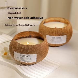 Bougies en cire de soja parfumées à la noix de coco haut de gamme Niche d'huile essentielle faite à la main pour la maison chambre pour les cadeaux Souvenirs en gros - Product Image 2