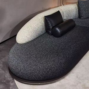 Divano Minimalista Italiano Cielo Stellato, Design Sfumato e ad Arco - Divano di Design per <span class=keywords><strong>Soggiorno</strong></span>, Villa. - Product Image 2