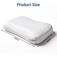 Bantal Leher Memory Foam Penyangga Leher, Slow Rebound Cloud Soft Ergonomic Pillow untuk Tidur Nyenyak, Sarung Dapat Dilepas dan Dicuci