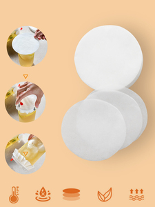 Revestimientos blancos a prueba de fugas para tapas de tazas, almohadillas redondas de papel de sellado, papel impermeable a prueba de derrames para taza de bebida de plástico, té de la leche y café - Product Image 5
