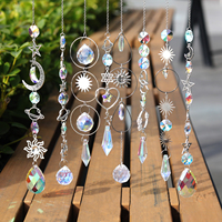 Vente en gros de perles en cristal K9, prismes en verre arc-en-ciel, attrape-soleil, cristaux, pendentifs de lustre, ornements