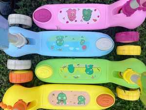 Patinete Infantil 3 en 1 con Diseño de <span class=keywords><strong>Dinosaurio</strong></span> Pequeño, Asiento Extraíble, Plegable, de 3 Ruedas, de Plástico, para Uso en Exteriores - Product Image 4