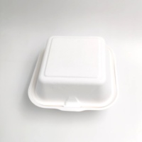 Assiettes jetables en bagasse de canne à sucre biodégradables et compostables avec logo personnalisé pour événements de marque 6x6 pouces
