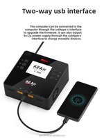 Cargador inteligente de doble canal ISDT Ester K2 Air AC/DC de 500W*2 20A con control por aplicación para modelos RC de aviones FPV LiPo LiHV de 1-6S