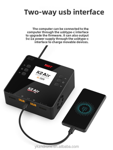 เครื่องชาร์จแบตเตอรี่อัจฉริยะ <span class=keywords><strong>ISDT</strong></span> Ester <span class=keywords><strong>K2</strong></span> <span class=keywords><strong>Air</strong></span> AC/DC แบบสองช่องสัญญาณ 500W*2 20A พร้อมระบบควบคุมผ่านแอปพลิเคชัน สำหรับแบตเตอรี่ LiPo LiHV 1-6S สำหรับเครื่องบิน FPV และโมเดล RC - Product Image 4