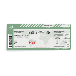 การพิมพ์ตั๋วเครื่องบิน/บัตรผ่านขึ้นเครื่องของสายการบินแบบมืออาชีพ - Product Image 5