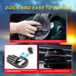 Lampe de doigt de geste d'intérieur de <span class=keywords><strong>voiture</strong></span> <span class=keywords><strong>avec</strong></span> télécommande Lumière de décoration d'affichage de fenêtre arrière pour accessoires de <span class=keywords><strong>voiture</strong></span> Feux indicateurs - Product Image 3