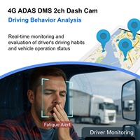 Cámara para Vehículo 4G/5G con ADAS, DMS, GPS, 1080P, Transmisión en Vivo LTE, Monitoreo de Flota, Doble Lente, DVR, Sistema de Alarma de Fatiga