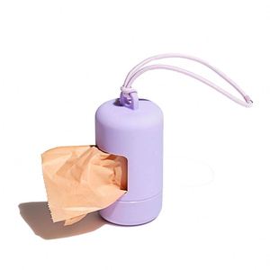 Distributeur de sacs à déjections pour animaux de compagnie biodégradables, portable, avec logo Doggy, style moderne, pour chiens et chats - Product Image 3