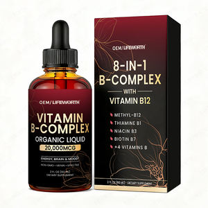 Complesso Vitaminico <span class=keywords><strong>B</strong></span> di Lifeworth, Acido Pantotenico B5 |   B12 Metilcobalamina |   Tiamina B1 |   Niacinamide B3 - Gocce Liquide Complesso <span class=keywords><strong>B</strong></span> - Product Image 1