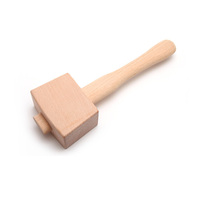 Maillet en bois pour bricolage fait à la main maillet rond marteau en bois pour enfants marteau carré en bois de hêtre pour le travail du bois massif
