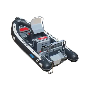 CE 17ft hypalon semi rigid aluminum hull rowing boat ripp boot 5.2 m with boots motor