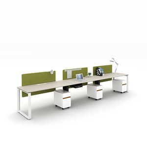 Takım çalışması ofisleri masa 3 kişi Set tasarım bölümü iş istasyonu Set ofis masaları - Product Image 1