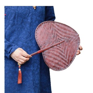 Bamboo Woven Fan Handmade Antique Chinese Style Fan Art Collectible Bamboo Craft - Product Image 5