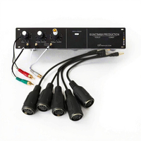 Haute qualité 3.5mm TRS à 5 broches DIN câble MIDI mâle à femelle 1M 3M 5M Audio stéréo à Angle droit pour clavier guitare Studio