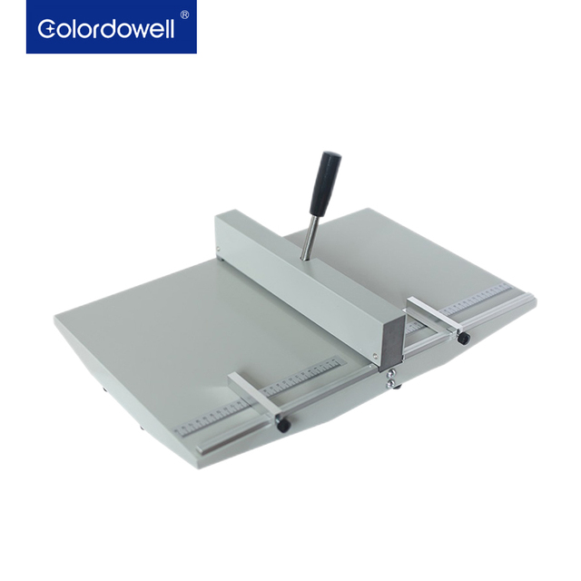 WD-12C 350mm/13.77inch Manual Photo Hardcover Album Creasing Machine Paper Processing Machinery