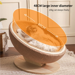 Tiragraffi per Gatti a Forma di Uovo Traspirante e Letto per Gatti Combinati per Uso Interno Vendita all'Ingrosso - Product Image 2