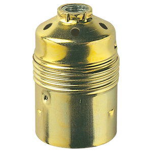 Douille E27 en laiton M10x1 avec entrée de câble de 3,8 cm de hauteur, accessoire de câblage - Product Image 1