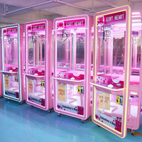 Machine à griffes mini-arcade personnalisée à monnayeur avec garantie d'un an, en anglais, pour peluches dans les centres de jeux