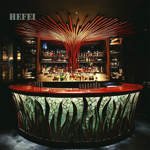 Modular Metal Bar <strong>Counter</strong> | Stainless Steel <strong>Reception</strong> Desk | Custom Designs - Product Image 2