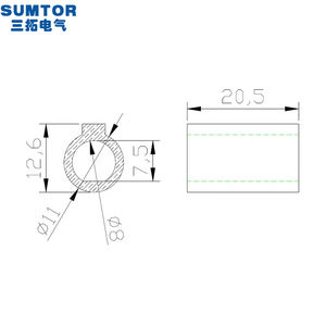 6,35 или 8 мм, поворот на 11 мм, рукав вала, шаговый редуктор, Червячная Шестерня серии NMRV, 1400 об/мин, Nema 23 клизма 23, полый вал 0,18-0,25 - Product Image 2