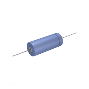 Condensateur axial TH 25uF 50V, distributeur agréé, 25uF traversant NLW25-50 CAP ALUM 25UF 50V - Product Image 1