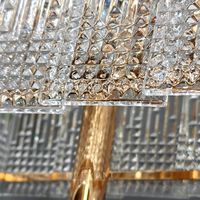 Magnifique lampe de table LED en cristal durable, design décoratif moderne pour la maison, la chambre à coucher, le salon, luminaire d'intérieur