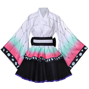 Costume da <span class=keywords><strong>Cosplay</strong></span> Versione Femminile di <span class=keywords><strong>Demon</strong></span> <span class=keywords><strong>Slayer</strong></span>, Kimono da Cameriera di Tanjirou Kamado e Nezuko per Halloween, <span class=keywords><strong>Cosplay</strong></span> da Ninja Farfalla - Product Image 5