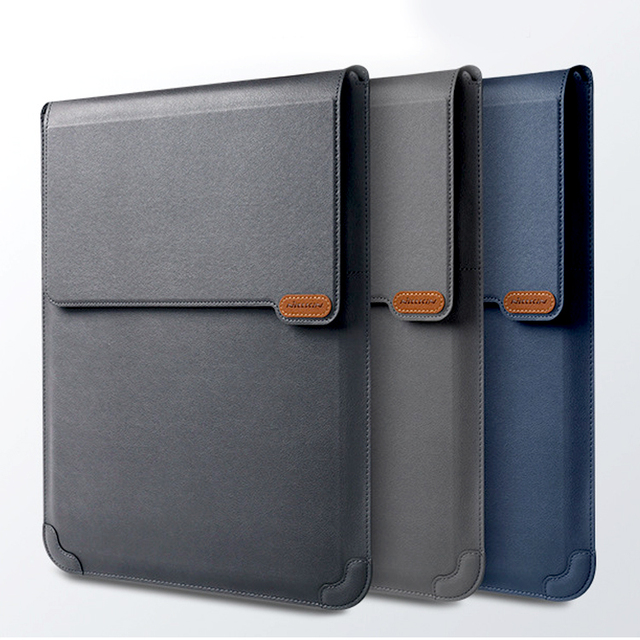 PU Leather Laptop Bag for Men Luxury Sleeve Bag for Ipad 14/16.1 Inch