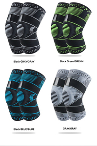 Genouillère de sport, soutien de compression, tricotée, anti-collision, manchon de jambe pour l'extérieur, fitness, squat, basketball, protection - Product Image 4