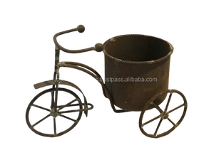 Hierro pequeño ciclo forma plantador de nuevo diseño para la decoración de jardín uso plantadores de METAL de alta calidad plantadores - Product Image 6