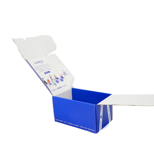 Caja de Cartón Corrugado Negra y Azul para Envíos de Sillas con Logotipo Personalizado al por Mayor - Product Image 3