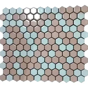 penny round hexagon ceramic tiles mosaic tile for floor and bathroom wall