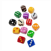 Cube de jeu de dés en plastique avec coins arrondis en acrylique personnalisé