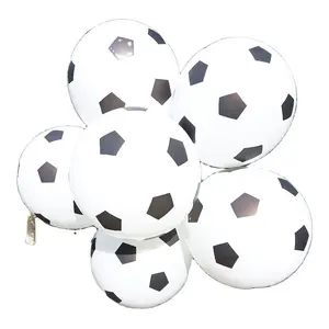 China Promotion White Football Balloon Kids Day Birthday Latex Decoration Festival <strong>Mongolfiera</strong> Bianca Toys Party Balloon - Product Image 1