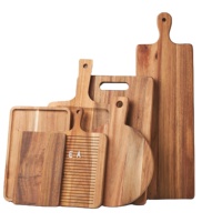 Planche à découper en bois d'acacia, planche à découper en bois massif, nouveau style chinois, peut ajouter un logo, planche à découper
