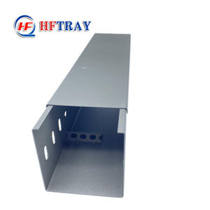 Bandeja de Cables con Recubrimiento en Aerosol Resistente al Fuego, Canalización de Cables Industrial Galvanizada, Impermeable para Exteriores, para Construcción de Edificios - Product Image 1